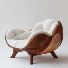 Sculptural shell chair